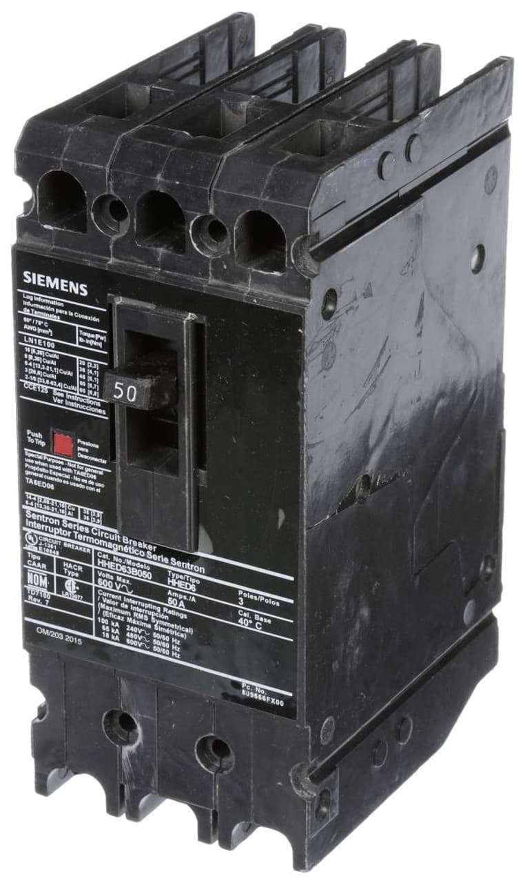 Siemens HHED63B050 Siemens HHED63B050 Molded Case Breakers (MCCBs) Siemens HHED63B050 Siemens HHED63B050 Molded Case Breakers (MCCBs)