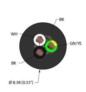 Turck BLK,PVC,1STPX16+1X16,S-DF,TCERDB, BLK,PVC,1STPX16+1X16,S-DF,TCERDB, Turck - BLK,PVC,1STPX16+1X16,S-DF,TCERDB, Power Tray/Exposed Run/Direct Burial Cable, Reelfast™ Bulk Cable Turck BLK,PVC,1STPX16+1X16,S-DF,TCERDB, BLK,PVC,1STPX16+1X16,S-DF,TCERDB, Turck - BLK,PVC,1STPX16+1X16,S-DF,TCERDB, Power Tray/Exposed Run/Direct Burial Cable, Reelfast™ Bulk Cable