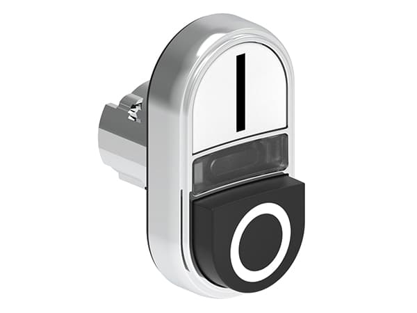 Lovato Electric LPSBL7224 LPSBL7224 Lovato - Double-touch actuator, spring return, white indicator dia: 22mm Platinum series metal, 1 extended and 1 flush pushbuttons. Both spring return, White - Black/I - 0 Lovato Electric LPSBL7224 LPSBL7224 Lovato - Double-touch actuator, spring return, white indicator dia: 22mm Platinum series metal, 1 extended and 1 flush pushbuttons. Both spring return, White - Black/I - 0