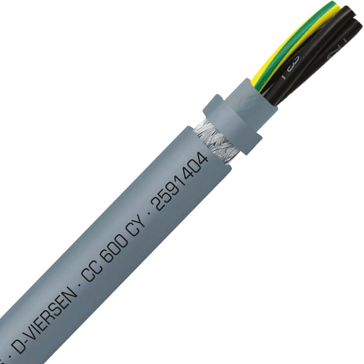 SAB 2591404 CC 600 CY - 14 AWG/4c, shielded oil resistant PVC flexible control cable, 600V, UL, CSA, VDE, CE, RoHS SAB 2591404 CC 600 CY - 14 AWG/4c, shielded oil resistant PVC flexible control cable, 600V, UL, CSA, VDE, CE, RoHS