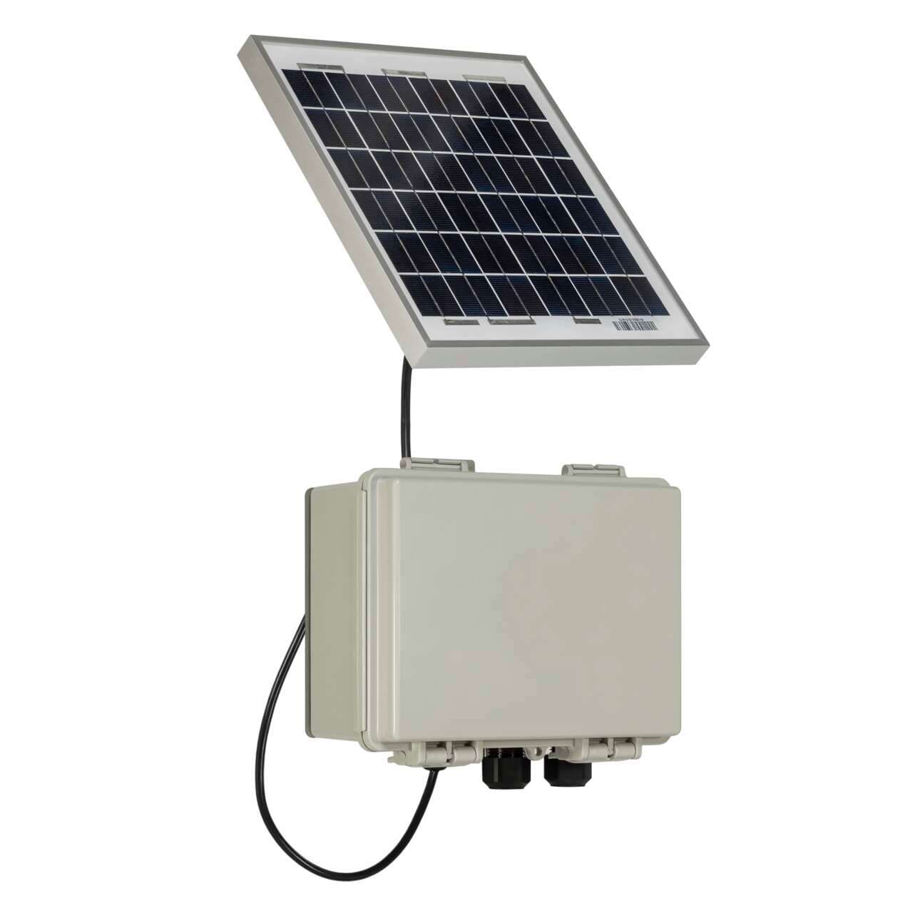 Banner DEK100-A2R1-A DXM100 A2 Controller; AT&T North America Only; 900 MHz ISM Radio; NEMA Rated Enclosure; 4 Holes with Glands & Vent; 5W Solar Panel with Battery Banner DEK100-A2R1-A DXM100 A2 Controller; AT&T North America Only; 900 MHz ISM Radio; NEMA Rated Enclosure; 4 Holes with Glands & Vent; 5W Solar Panel with Battery