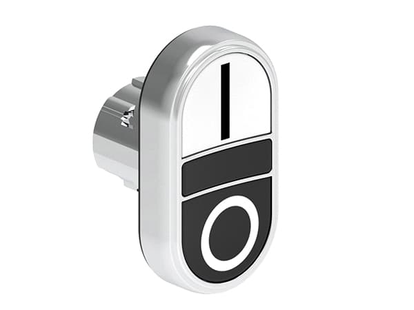 Lovato Electric LPSB7124 LPSB7124 Lovato - Double-touch actuator, spring return dia: 22mm Platinum series metal, 2 flush pushbuttons. Both spring return, White - Black/I - 0 Lovato Electric LPSB7124 LPSB7124 Lovato - Double-touch actuator, spring return dia: 22mm Platinum series metal, 2 flush pushbuttons. Both spring return, White - Black/I - 0