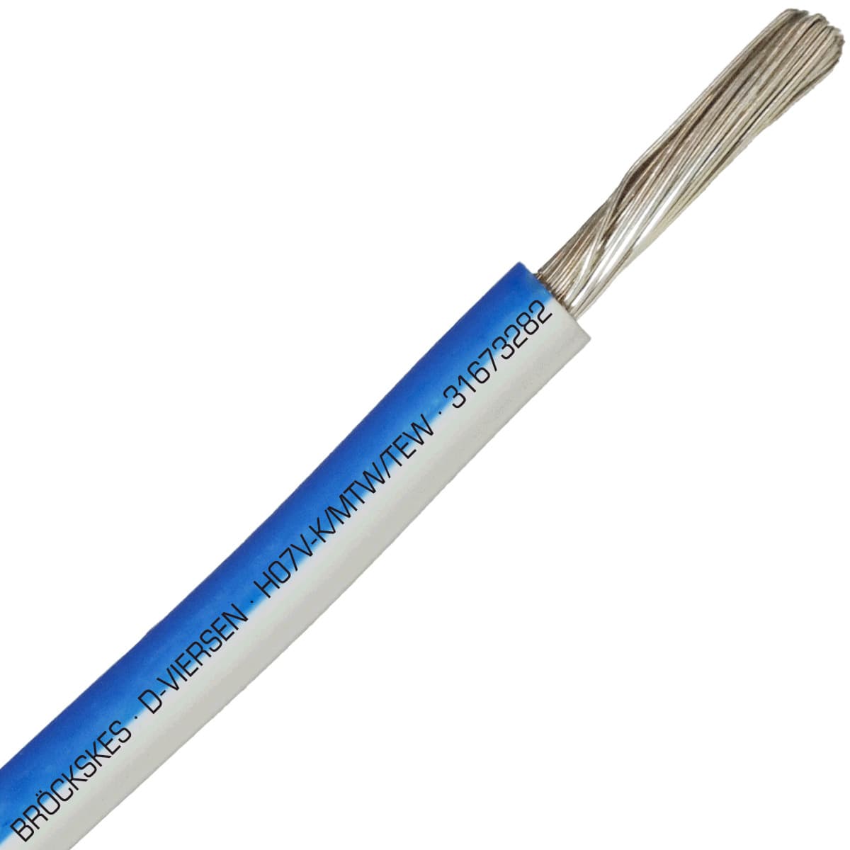 SAB 31673282 H07V-K/MTW/TEW- (UL/CSA/CE) - 16 AWG hook-up wire,blue/white SAB 31673282 H07V-K/MTW/TEW- (UL/CSA/CE) - 16 AWG hook-up wire,blue/white