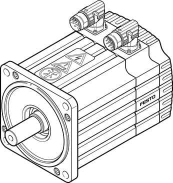 Festo 1574621 servo motor EMMS-AS-140-S-HS-RRB-S1 Without gear unit. Ambient temperature: -40 - 40 °C, Storage temperature: -20 - 60 °C, Relative air humidity: 0 - 90 %, Conforms to standard: IEC 60034, Insulation protection class: F Festo 1574621 servo motor EMMS-AS-140-S-HS-RRB-S1 Without gear unit. Ambient temperature: -40 - 40 °C, Storage temperature: -20 - 60 °C, Relative air humidity: 0 - 90 %, Conforms to standard: IEC 60034, Insulation protection class: F