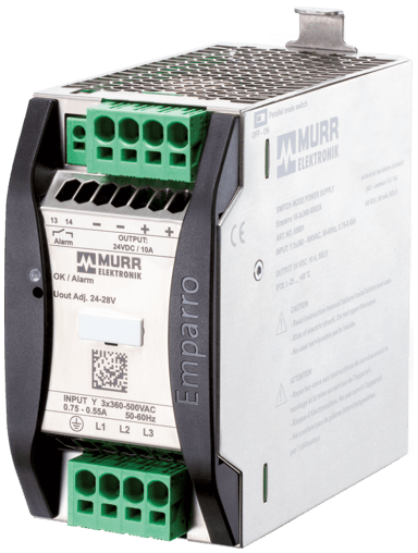 Murr Elektronik 87691 87691 Murrelektronik - Emparro Power Supply 3-PHASE, IN: 360 - 500VAC OUT: 24-28V/10ADC Murr Elektronik 87691 87691 Murrelektronik - Emparro Power Supply 3-PHASE, IN: 360 - 500VAC OUT: 24-28V/10ADC