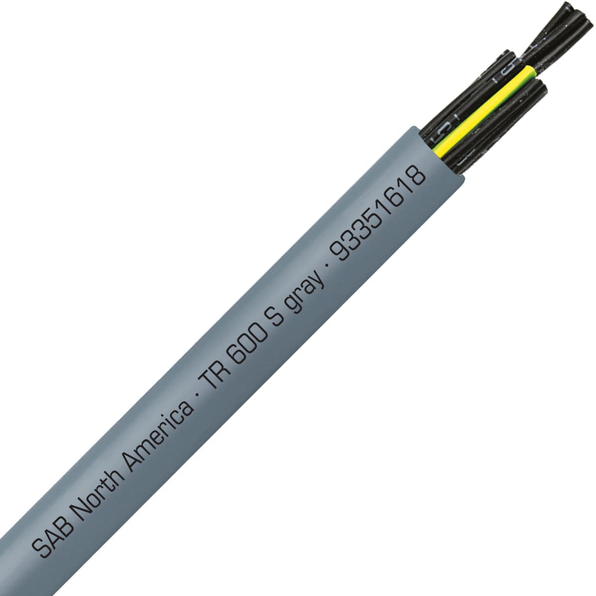 SAB 93351618 TR 600 S gray - 16 AWG/18c, oil resistant flexible exposed run tray cable, UL, CSA, WTTC, NFPA 79, CE, RoHS SAB 93351618 TR 600 S gray - 16 AWG/18c, oil resistant flexible exposed run tray cable, UL, CSA, WTTC, NFPA 79, CE, RoHS