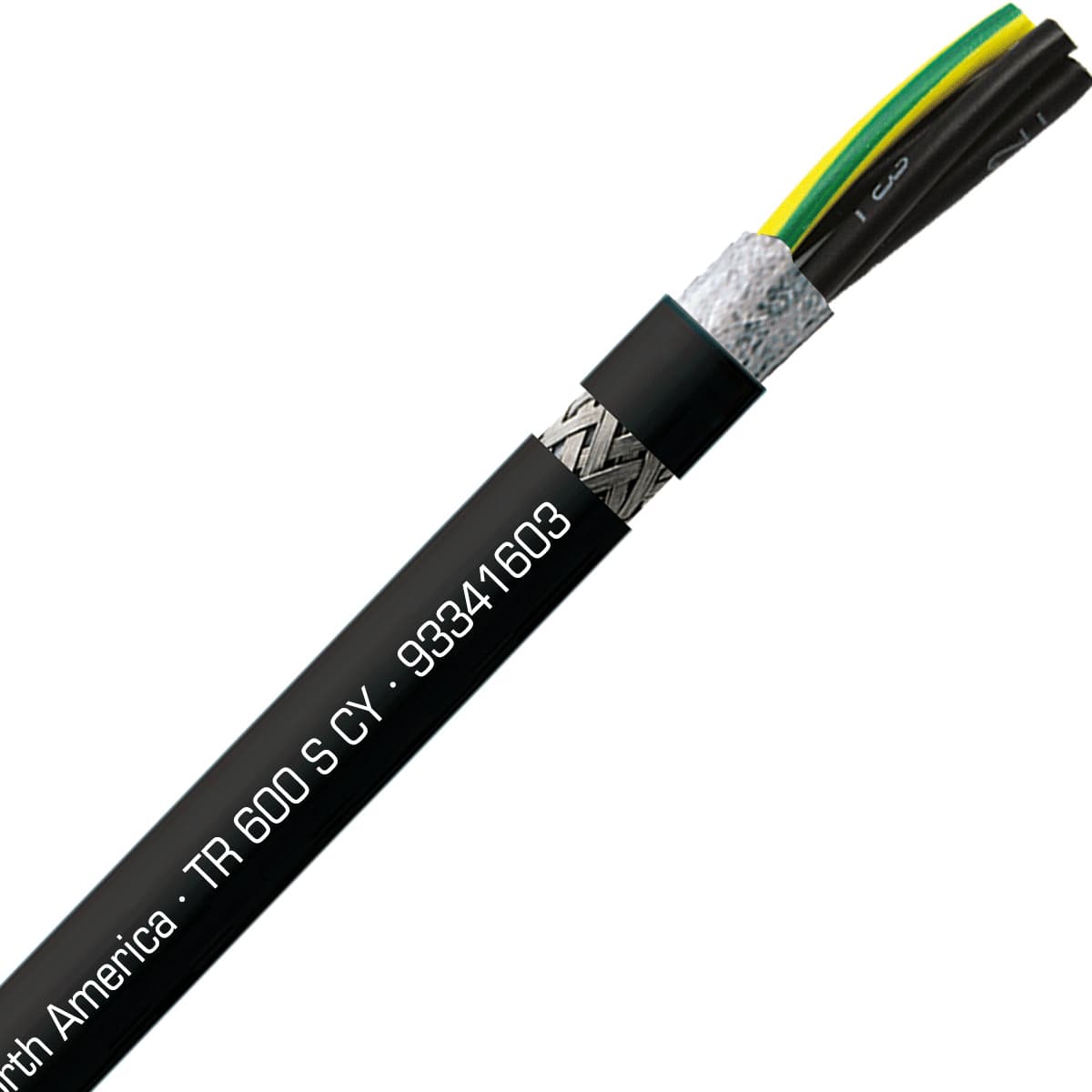 SAB 93341603 TR 600 S CY - 16 AWG/3c, shielded oil resistant flexible exposed run tray cable,UL, CSA, WTTC, CE RoHS SAB 93341603 TR 600 S CY - 16 AWG/3c, shielded oil resistant flexible exposed run tray cable,UL, CSA, WTTC, CE RoHS