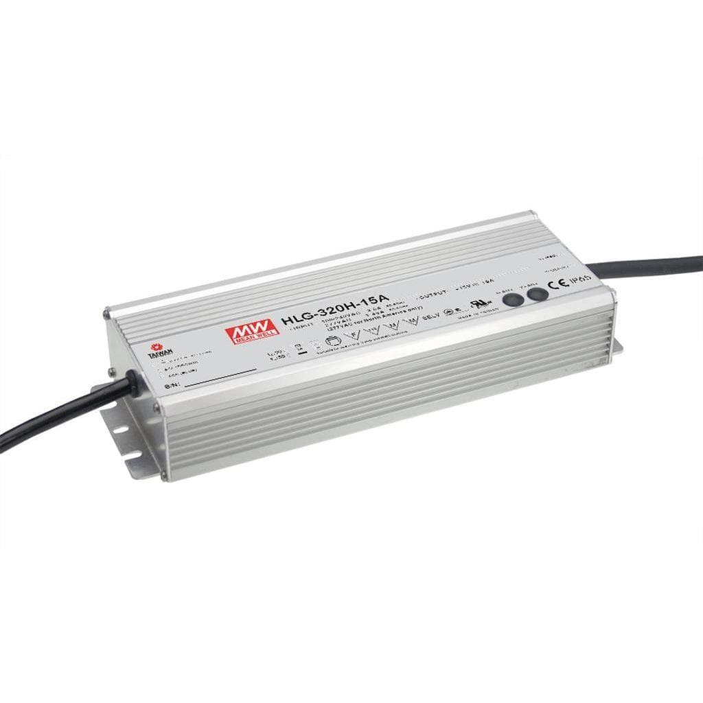 MEAN WELL HLG-320H-48B AC-DC Single output LED driver Mix mode (CV+CC) with built-in PFC; Output 48Vdc at 6.70A; IP67; Cable output; Dimming with 1-10V PWM resistance MEAN WELL HLG-320H-48B AC-DC Single output LED driver Mix mode (CV+CC) with built-in PFC; Output 48Vdc at 6.70A; IP67; Cable output; Dimming with 1-10V PWM resistance