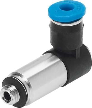 Festo 130834 push-in L-fitting, long QSMLLV-M5-3-I 360° orientable, external thread with internal hexagon. Size: Mini, Nominal size: 1,6 mm, Type of seal on screw-in stud: Sealing ring, Assembly position: Any, Container size: 10 Festo 130834 push-in L-fitting, long QSMLLV-M5-3-I 360° orientable, external thread with internal hexagon. Size: Mini, Nominal size: 1,6 mm, Type of seal on screw-in stud: Sealing ring, Assembly position: Any, Container size: 10
