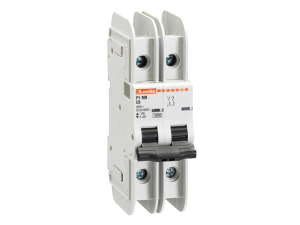 Lovato Electric P1MBUL2PC50 P1MBUL2PC50 Lovato - Miniature circuit breaker, 2P - 10kA. 2 modules, characteristic C, 50A Lovato Electric P1MBUL2PC50 P1MBUL2PC50 Lovato - Miniature circuit breaker, 2P - 10kA. 2 modules, characteristic C, 50A