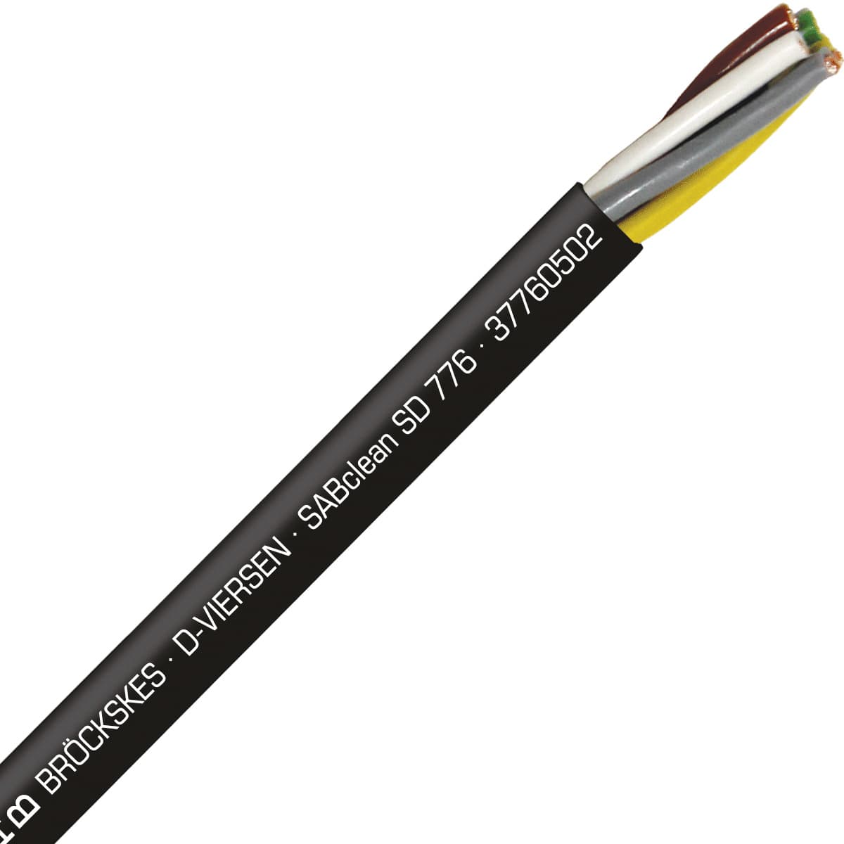 SAB 37760502 SABclean SD 776 - 24 AWG/5c, continuous flex data cable, CE, RoHS SAB 37760502 SABclean SD 776 - 24 AWG/5c, continuous flex data cable, CE, RoHS