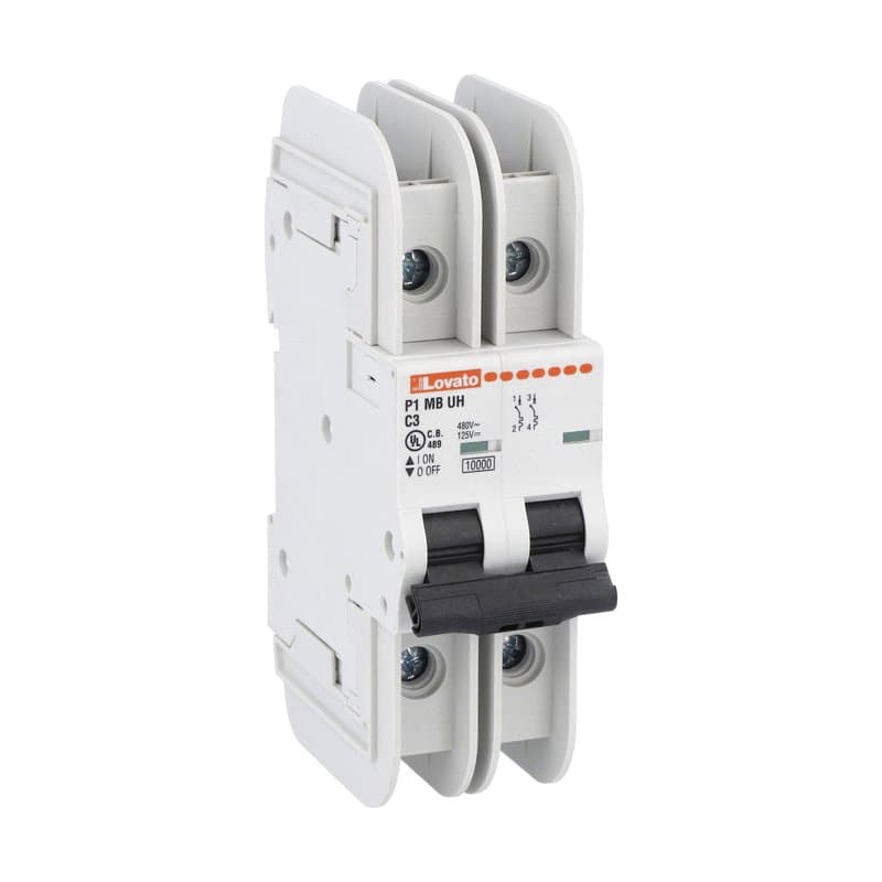 Lovato Electric P1MBUH2PC05 P1MBUH2PC05 Lovato - Miniature circuit breaker, 2P - 10kA. 2 modules, characteristic C, 5A Lovato Electric P1MBUH2PC05 P1MBUH2PC05 Lovato - Miniature circuit breaker, 2P - 10kA. 2 modules, characteristic C, 5A