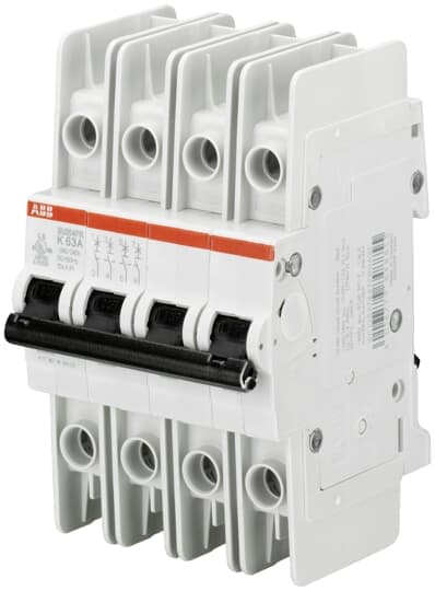 ABB Control SU204PR-K32 Miniature Circuit Breaker, 4 pole, 32 A, 480Y/277 VAC, K Curve, UL 489, Ring Terminal ABB Control SU204PR-K32 Miniature Circuit Breaker, 4 pole, 32 A, 480Y/277 VAC, K Curve, UL 489, Ring Terminal