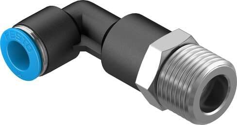 Festo 190664 push-in L-fitting, long QSLL-1/2-10 360° orientable, male thread with external hexagon. Size: Standard, Nominal size: 8,3 mm, Type of seal on screw-in stud: coating, Assembly position: Any, Container size: 1 Festo 190664 push-in L-fitting, long QSLL-1/2-10 360° orientable, male thread with external hexagon. Size: Standard, Nominal size: 8,3 mm, Type of seal on screw-in stud: coating, Assembly position: Any, Container size: 1