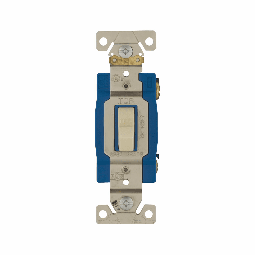 Eaton 3031B 3031B Eaton - Eaton Arrow Hart industrial grade toggle switch, #14-10 AWG, 30A, Flush mount, 120/277V, Back/side, Screw, Brown, Load type: Motor Control, Fan, LED, Incandescent, ELV, MLV, CFL, Flourescent, Halogen, 1-pole, 1-pole, Brass, Polycarbonate Eaton 3031B 3031B Eaton - Eaton Arrow Hart industrial grade toggle switch, #14-10 AWG, 30A, Flush mount, 120/277V, Back/side, Screw, Brown, Load type: Motor Control, Fan, LED, Incandescent, ELV, MLV, CFL, Flourescent, Halogen, 1-pole, 1-pole, Brass, Polycarbonate