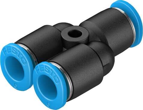 Festo 153372 push-in Y-connector QSMY-6 Size: Mini, Nominal size: 2,9 mm, Assembly position: Any, Container size: 10, Design structure: Push/pull principle Festo 153372 push-in Y-connector QSMY-6 Size: Mini, Nominal size: 2,9 mm, Assembly position: Any, Container size: 10, Design structure: Push/pull principle
