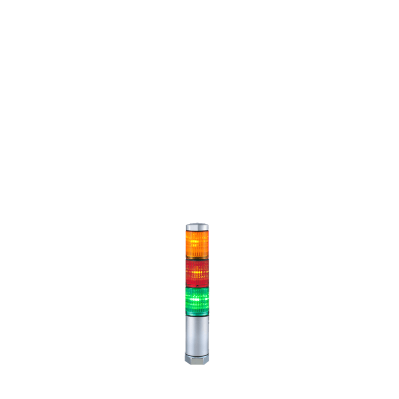 Patlite MPS-302-YRG 30mm 3-Tier LED Signal Tower, 24V AC/DC, Direct Mount, Short Silver Body, LED: Amber, Red, Green Patlite MPS-302-YRG 30mm 3-Tier LED Signal Tower, 24V AC/DC, Direct Mount, Short Silver Body, LED: Amber, Red, Green