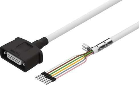 Festo 1450835 motor cable NEBM-S1G15-E-2.5-Q7-LE6 Suitable for servo motor EMMS-ST-... Cable identification: Without inscription label holder, Electrical connection 1, function: Field device side, Electrical connection 1, design: Angular, Electrical connection 1, conne Festo 1450835 motor cable NEBM-S1G15-E-2.5-Q7-LE6 Suitable for servo motor EMMS-ST-... Cable identification: Without inscription label holder, Electrical connection 1, function: Field device side, Electrical connection 1, design: Angular, Electrical connection 1, conne