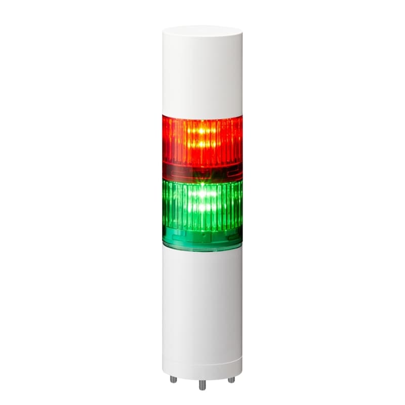 Patlite LR5-201WJBW-RG 50mm 2-tier Signal Tower, 12V DC, Direct Mount with Cable, Flashing/Buzzer, Off-white Patlite LR5-201WJBW-RG 50mm 2-tier Signal Tower, 12V DC, Direct Mount with Cable, Flashing/Buzzer, Off-white