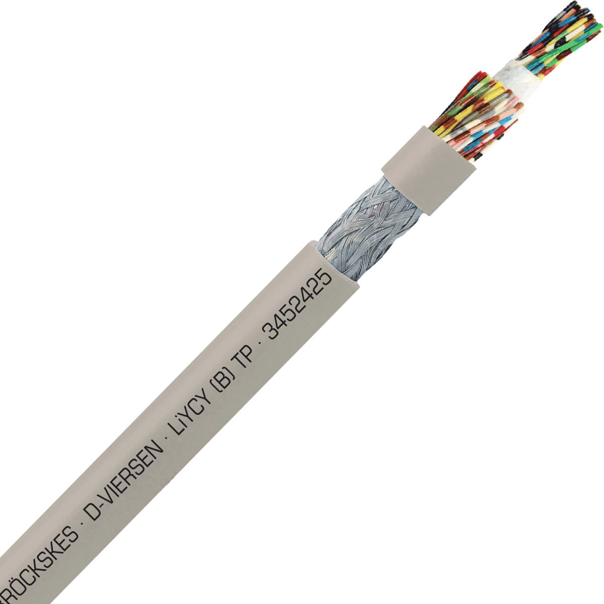 SAB 3452425 LiYCY (B) TP - 24 AWG/24pr, shielded multi-paired signal and control PVC cable with DIN color code SAB 3452425 LiYCY (B) TP - 24 AWG/24pr, shielded multi-paired signal and control PVC cable with DIN color code