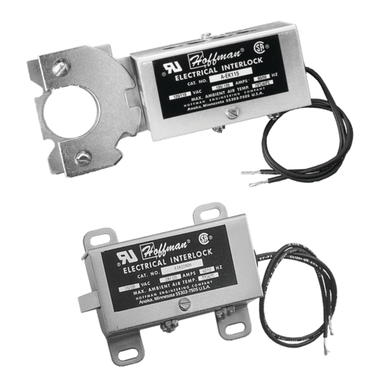 Hoffman AEK115 Electrical Interlocks, 115 volt, Steel Hoffman AEK115 Electrical Interlocks, 115 volt, Steel