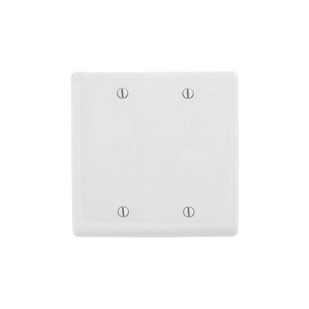 Hubbell NP23W Wallplates and Box Covers, Wallplate, Nylon, 2-Gang, 2) Blank, Box Mount, White ; Reinforcement ribs for extra strength ; High-impact, self-extinguishing nylon material ; Captive screw feature holds mounting screw in place ; Standard Size is 1/8" larger Hubbell NP23W Wallplates and Box Covers, Wallplate, Nylon, 2-Gang, 2) Blank, Box Mount, White ; Reinforcement ribs for extra strength ; High-impact, self-extinguishing nylon material ; Captive screw feature holds mounting screw in place ; Standard Size is 1/8" larger