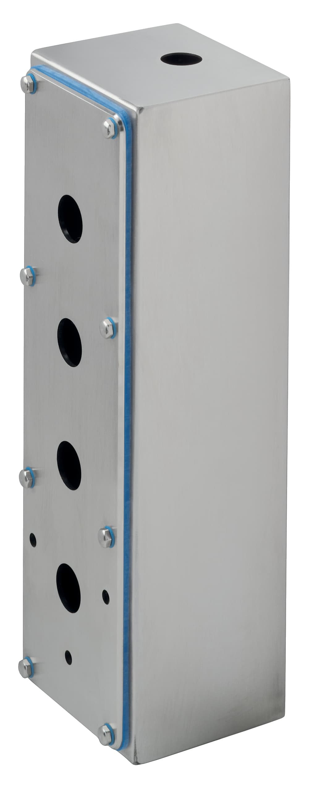 Schmersal NBGLC54.1/NSK NBGLC54.1/NSK Schmersal - IP69 stainless steel enclosue, for 4 devices, conduit opening on side, with protective collar Schmersal NBGLC54.1/NSK NBGLC54.1/NSK Schmersal - IP69 stainless steel enclosue, for 4 devices, conduit opening on side, with protective collar