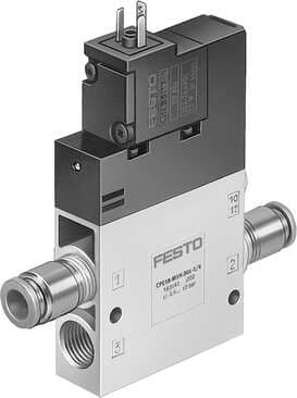 Festo 163148 solenoid valve CPE18-M1H-3OL-QS-8 High component density Valve function: 3/2 open, monostable, Type of actuation: electrical, Width: 18 mm, Standard nominal flow rate: 850 l/min, Operating pressure: 2,5 - 10 bar Festo 163148 solenoid valve CPE18-M1H-3OL-QS-8 High component density Valve function: 3/2 open, monostable, Type of actuation: electrical, Width: 18 mm, Standard nominal flow rate: 850 l/min, Operating pressure: 2,5 - 10 bar