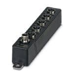 Phoenix Contact 2700200 Ethernet switch, 5 Ethernet ports on the front in M12 format, automatic detection of 10 or 100 Mbps data transmission rate, coupling of network segments with different transmission speeds, auto crossing function, IP67 protection Phoenix Contact 2700200 Ethernet switch, 5 Ethernet ports on the front in M12 format, automatic detection of 10 or 100 Mbps data transmission rate, coupling of network segments with different transmission speeds, auto crossing function, IP67 protection