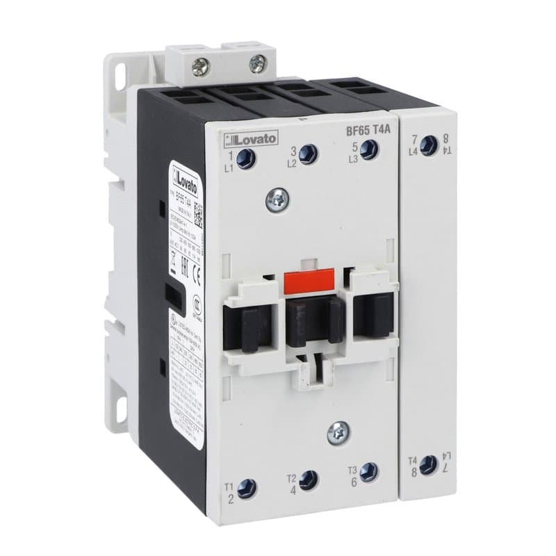 Lovato Electric BF65T4A04860 BF65T4A04860 Lovato - Four-pole contactor, IEC operating current Ith (AC1) = 100A, AC coil 60Hz, 48VAC Lovato Electric BF65T4A04860 BF65T4A04860 Lovato - Four-pole contactor, IEC operating current Ith (AC1) = 100A, AC coil 60Hz, 48VAC