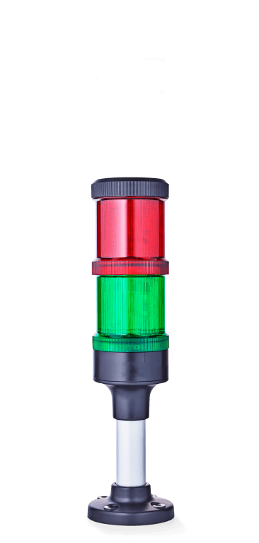 Auer Signal ECO60-Q02 ECO60-Q02, signaltower ECOmodul60, 24V AC/DC, preconfigured: YDC LED steady light red, YDC LED steady light green, YMR Pole mount base, 100 mm, aluminium tube with plastic foot Auer Signal ECO60-Q02 ECO60-Q02, signaltower ECOmodul60, 24V AC/DC, preconfigured: YDC LED steady light red, YDC LED steady light green, YMR Pole mount base, 100 mm, aluminium tube with plastic foot