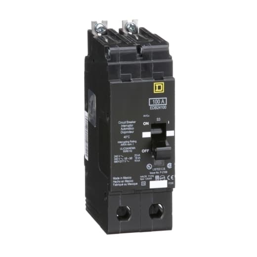 EDB24100 Part Image. Manufactured by Schneider Electric.