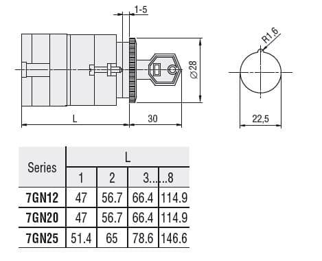Lovato Electric 7GN2005U12 7GN2005U12 Lovato - Rotary cam switch 7GN series, ON-OFF switch 1 pole 20A, for front mounting without front plate with key operation for hole dia: 22mm fixing Lovato Electric 7GN2005U12 7GN2005U12 Lovato - Rotary cam switch 7GN series, ON-OFF switch 1 pole 20A, for front mounting without front plate with key operation for hole dia: 22mm fixing