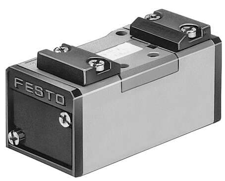 Festo 151008 pneumatic valve JD-5/2-D-1-C 5/2-way valve, bistable, dominant, pneumatically operated. Valve function: 5/2 bistable-dominant, Type of actuation: pneumatic, Width: 42 mm, Standard nominal flow rate: 1200 l/min, Operating pressure: -0,9 - 16 bar Festo 151008 pneumatic valve JD-5/2-D-1-C 5/2-way valve, bistable, dominant, pneumatically operated. Valve function: 5/2 bistable-dominant, Type of actuation: pneumatic, Width: 42 mm, Standard nominal flow rate: 1200 l/min, Operating pressure: -0,9 - 16 bar