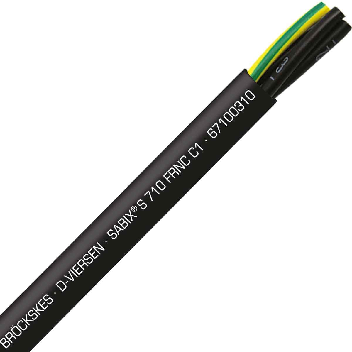 SAB 67100310 SABIX S 710 FRNC C1 - 18 AWG/3c, halogen-free flame retardant continuous flex control cable, CE, RoHS SAB 67100310 SABIX S 710 FRNC C1 - 18 AWG/3c, halogen-free flame retardant continuous flex control cable, CE, RoHS