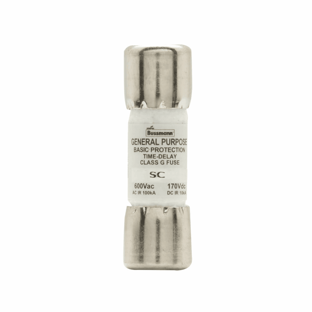 Cooper Bussmann SC-7 SC-7 Cooper Bussmann - Eaton Bussmann series SC fuse, Current-limiting time-delay fuse, Rejection style, Fusible branch panelboards, HV branch circuit protection, 7 A, G, Non-indicating, 12 sec at 200%, 100 kAIC at 600 V,10 kAIC at 170 Vdc, 600 V, 170 Vdc Cooper Bussmann SC-7 SC-7 Cooper Bussmann - Eaton Bussmann series SC fuse, Current-limiting time-delay fuse, Rejection style, Fusible branch panelboards, HV branch circuit protection, 7 A, G, Non-indicating, 12 sec at 200%, 100 kAIC at 600 V,10 kAIC at 170 Vdc, 600 V, 170 Vdc