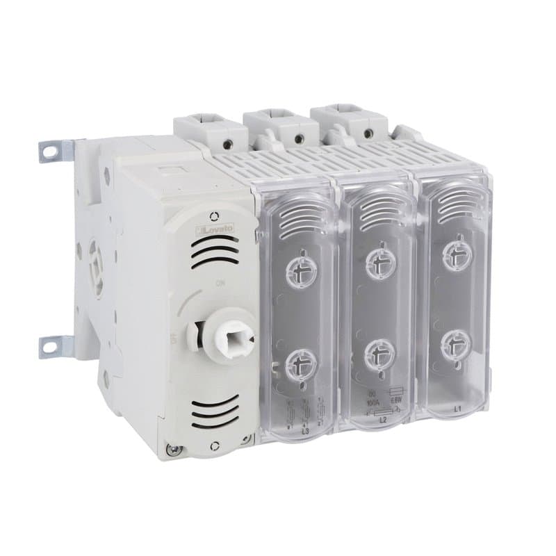 Lovato Electric GEF0100N GEF0100N Lovato - Three-pole switch disconnector, with NH fuse holder, 100A Lovato Electric GEF0100N GEF0100N Lovato - Three-pole switch disconnector, with NH fuse holder, 100A