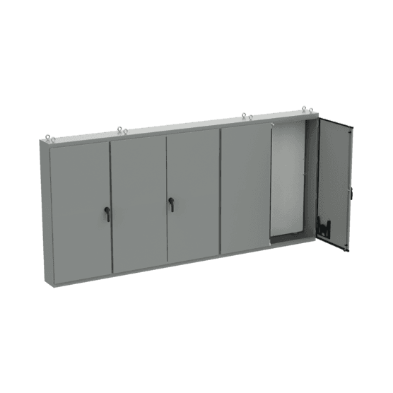 Hoffman A86M5EG Free-Stand, Multi-Door, Type 12, 86.12x187.00x14.12, Gray, Steel Hoffman A86M5EG Free-Stand, Multi-Door, Type 12, 86.12x187.00x14.12, Gray, Steel
