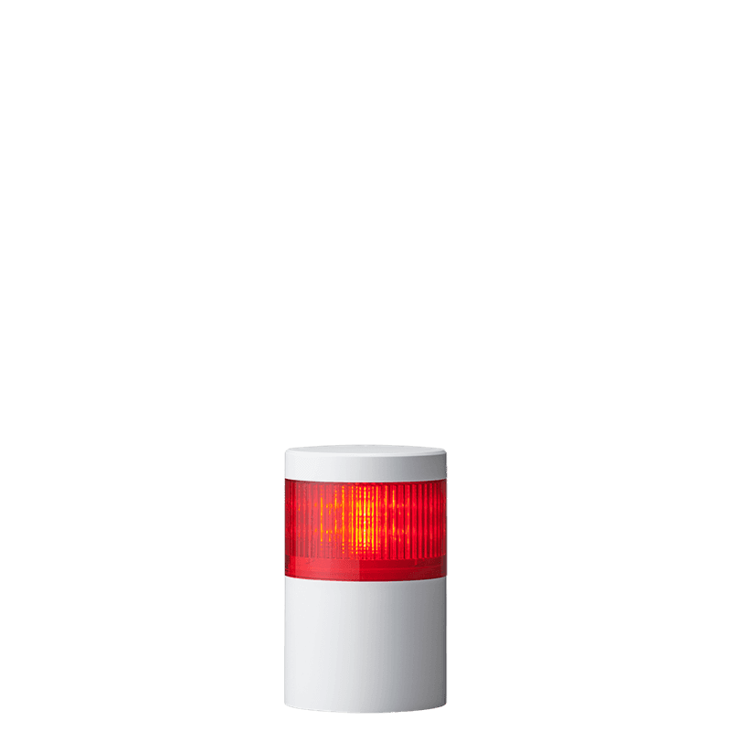 Patlite LR10-102WJNW-R 1-tier Red LED, 100mm Washdown Safe Signal Tower for Direct Mount with Cable Patlite LR10-102WJNW-R 1-tier Red LED, 100mm Washdown Safe Signal Tower for Direct Mount with Cable