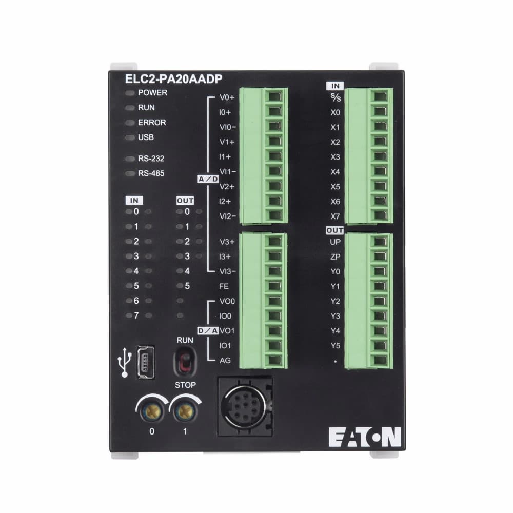 Eaton ELC2-PB14NNDR ELC2-PB14NNDR Eaton - ELC2-PB Controller, 14 I/O, 8 digital inputs input, 6 relay output Eaton ELC2-PB14NNDR ELC2-PB14NNDR Eaton - ELC2-PB Controller, 14 I/O, 8 digital inputs input, 6 relay output