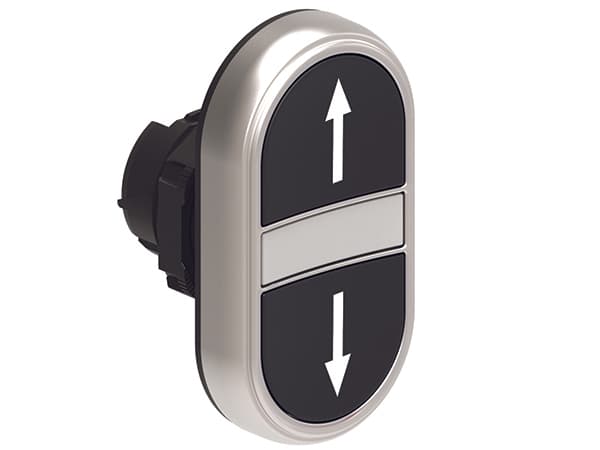 Lovato Electric LPCBL7191 LPCBL7191 Lovato - Double-touch actuator, spring return, white indicator dia: 22mm Platinum series chromed plastic, 2 flush pushbuttons. Both spring return, Black - Black/ UP-DOWN Lovato Electric LPCBL7191 LPCBL7191 Lovato - Double-touch actuator, spring return, white indicator dia: 22mm Platinum series chromed plastic, 2 flush pushbuttons. Both spring return, Black - Black/ UP-DOWN