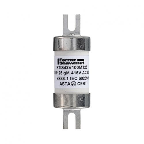 Mersen N1019188 Offset Tag fuse-links gM BTIS 415VAC/240VDC 100M125 A Mersen N1019188 Offset Tag fuse-links gM BTIS 415VAC/240VDC 100M125 A