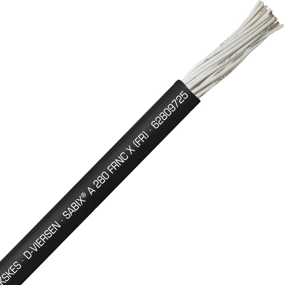 SAB 62809725 SABIX A 280 FRNC X (FR) -18 AWG/25c, halogen-free fire resistant control cable, CE, RoHS SAB 62809725 SABIX A 280 FRNC X (FR) -18 AWG/25c, halogen-free fire resistant control cable, CE, RoHS