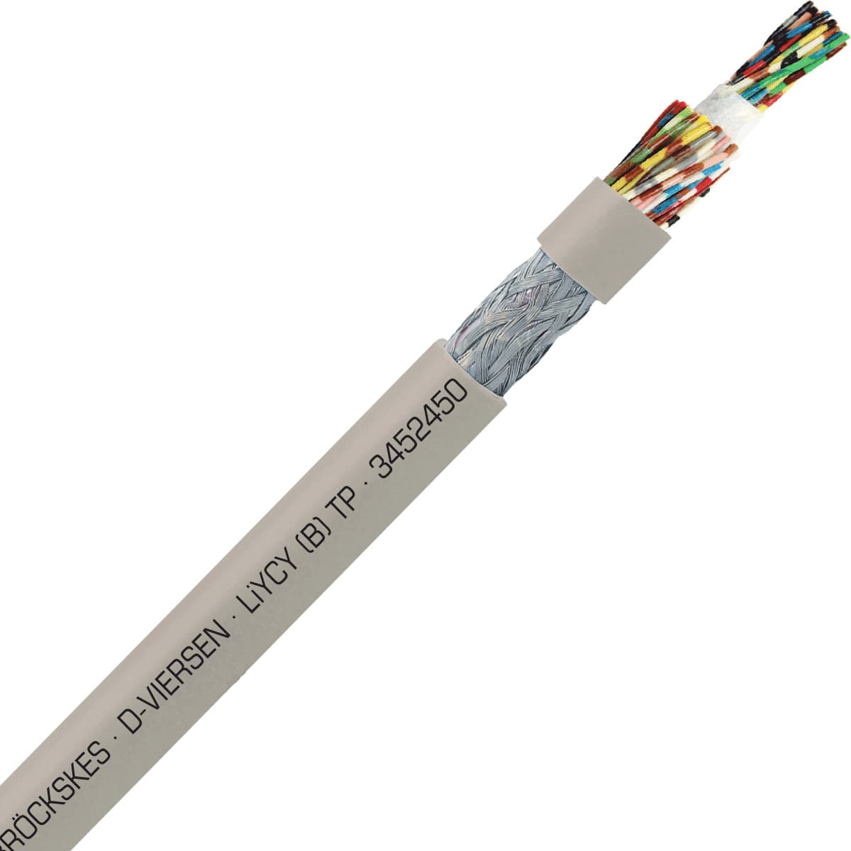 SAB 3452450 LiYCY (B) TP - 20 AWG/24pr, shielded multi-paired signal and control PVC cable with DIN color code SAB 3452450 LiYCY (B) TP - 20 AWG/24pr, shielded multi-paired signal and control PVC cable with DIN color code