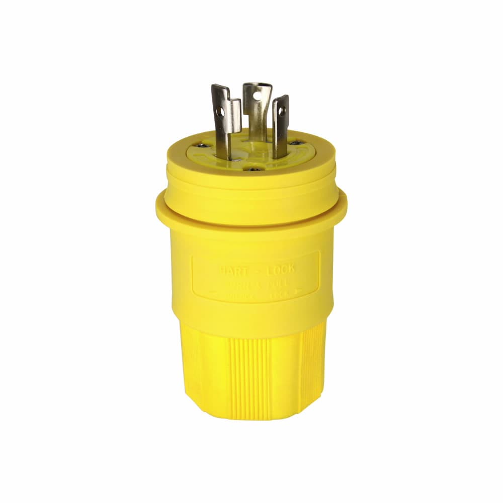 Eaton L530PW L530PW Eaton - Eaton Arrow Hart watertight locking plug, #18-10 AWG, 30A, Industrial, 125V, Back wiring, Yellow, Steel, Watertight, L5-30, Two-pole, Three-wire, Santoprene, 0.43 to 1.15 in, IP67 Eaton L530PW L530PW Eaton - Eaton Arrow Hart watertight locking plug, #18-10 AWG, 30A, Industrial, 125V, Back wiring, Yellow, Steel, Watertight, L5-30, Two-pole, Three-wire, Santoprene, 0.43 to 1.15 in, IP67