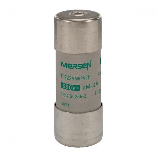 Mersen E215652 Cylindrical fuse-link aM 690VAC 22.2x58, 1A with striker Mersen E215652 Cylindrical fuse-link aM 690VAC 22.2x58, 1A with striker