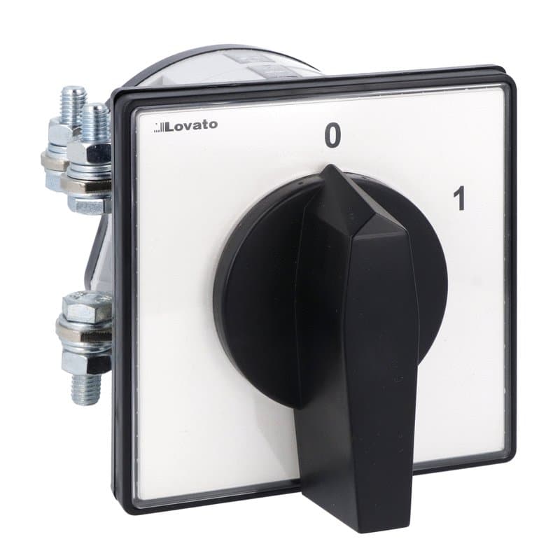 Lovato Electric GN20003U GN20003U Lovato - Rotary cam switch GN series, ON-OFF spring return switch 3 poles 200A, for front mounting with black handle, front plate 132X132mm Lovato Electric GN20003U GN20003U Lovato - Rotary cam switch GN series, ON-OFF spring return switch 3 poles 200A, for front mounting with black handle, front plate 132X132mm