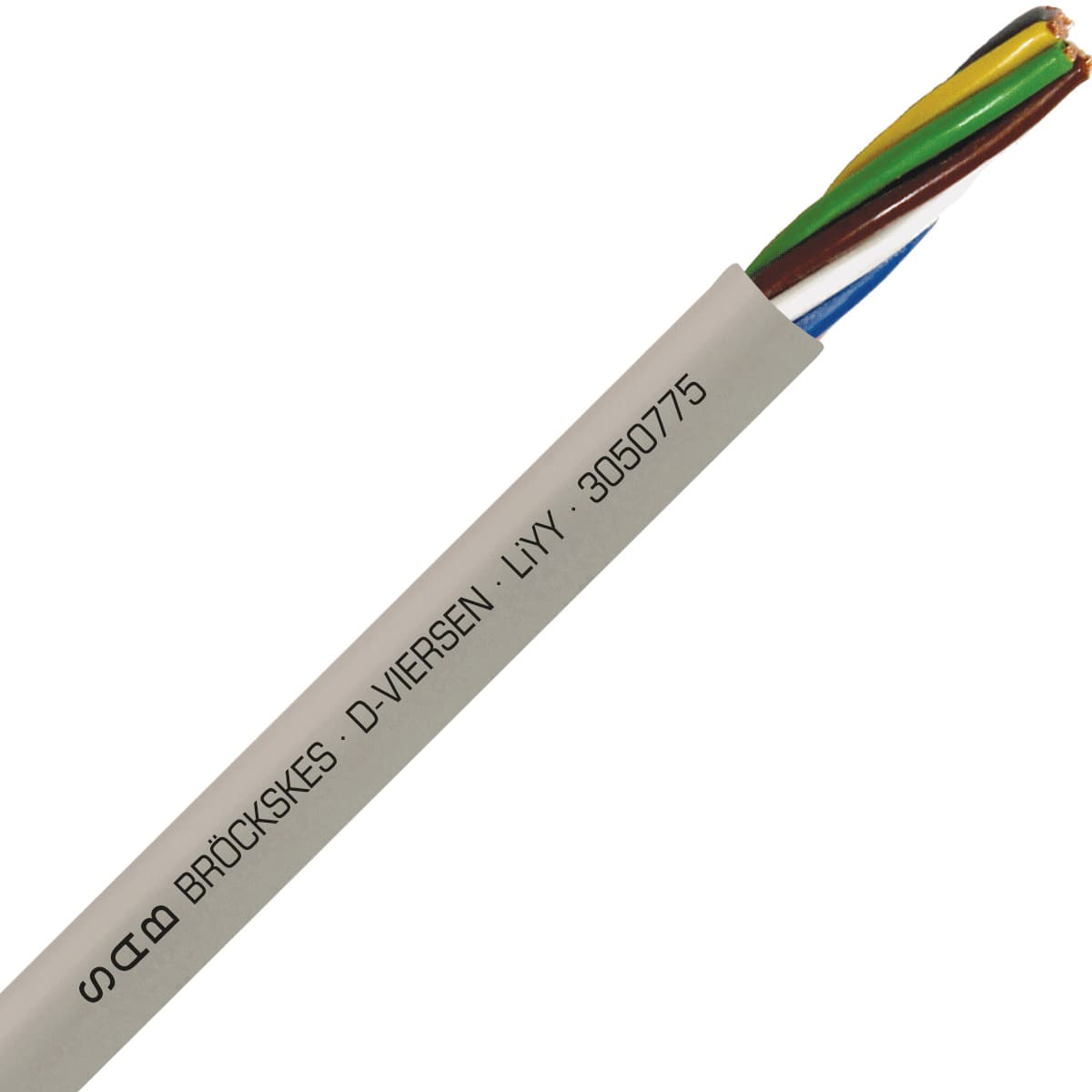 SAB 3050775 LiYY - 19 AWG/7c, multi-conductor signal and control PVC cable with DIN color code SAB 3050775 LiYY - 19 AWG/7c, multi-conductor signal and control PVC cable with DIN color code