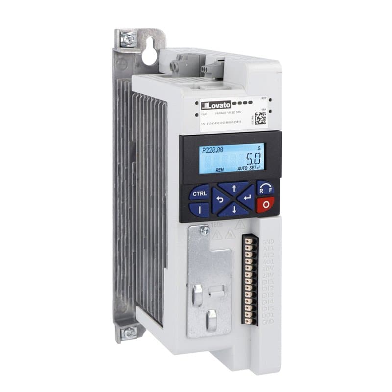 Lovato Electric VLA107A240 VLA107A240 Lovato - Variable speed drive, VLA1 type, single-phase, supply 200...240VAC (50/60Hz). Built-in EMC suppressor, Cat. C2, 0.75kW Lovato Electric VLA107A240 VLA107A240 Lovato - Variable speed drive, VLA1 type, single-phase, supply 200...240VAC (50/60Hz). Built-in EMC suppressor, Cat. C2, 0.75kW