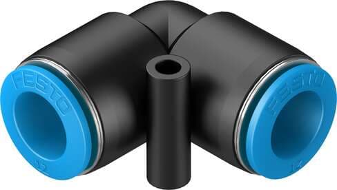 Festo 153074 push-in L-connector QSL-12 Size: Standard, Nominal size: 7,7 mm, Assembly position: Any, Container size: 10, Design structure: Push/pull principle Festo 153074 push-in L-connector QSL-12 Size: Standard, Nominal size: 7,7 mm, Assembly position: Any, Container size: 10, Design structure: Push/pull principle